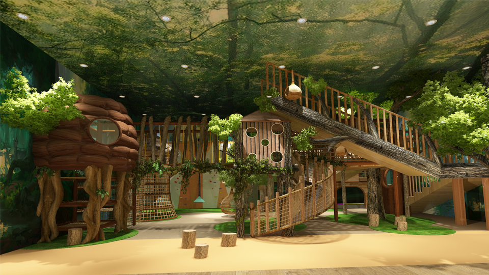 jungle themed playground
