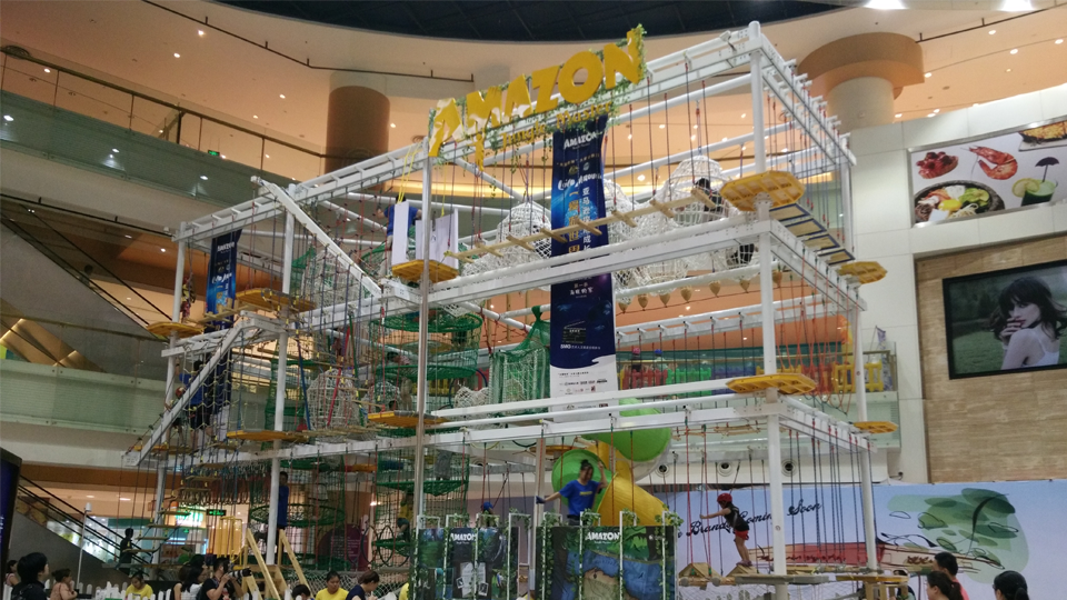 Multi-level Ninja Warrior Playground