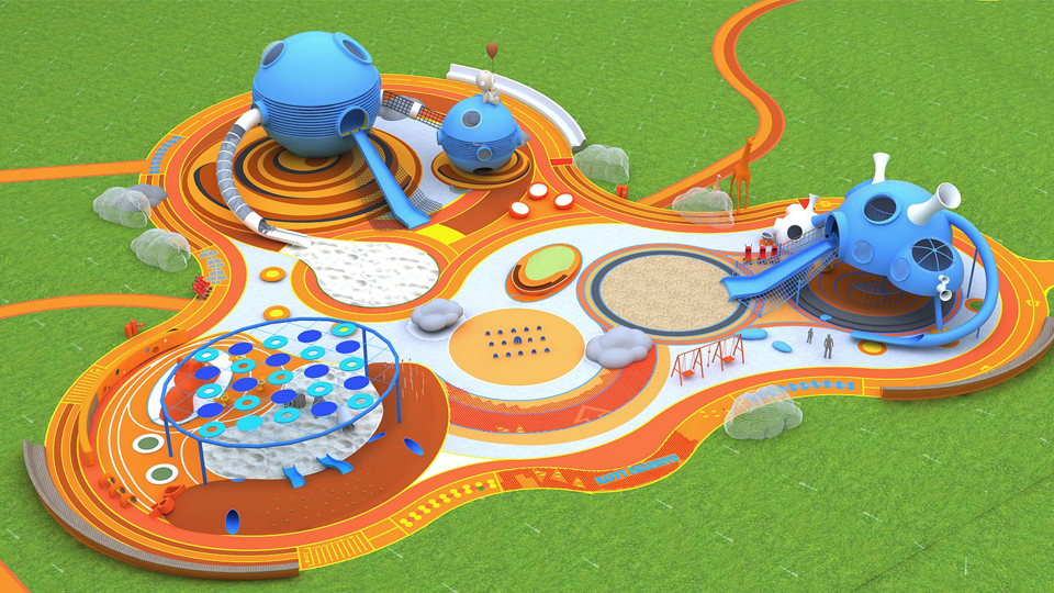 Outdoor Customized Playground (Non-Powered)