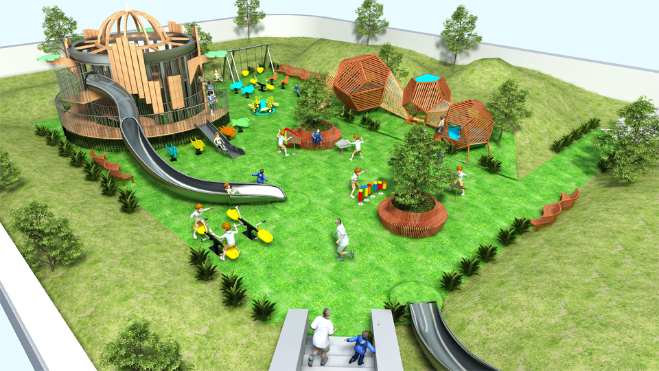 Outdoor Customized Playground (Non-Powered)