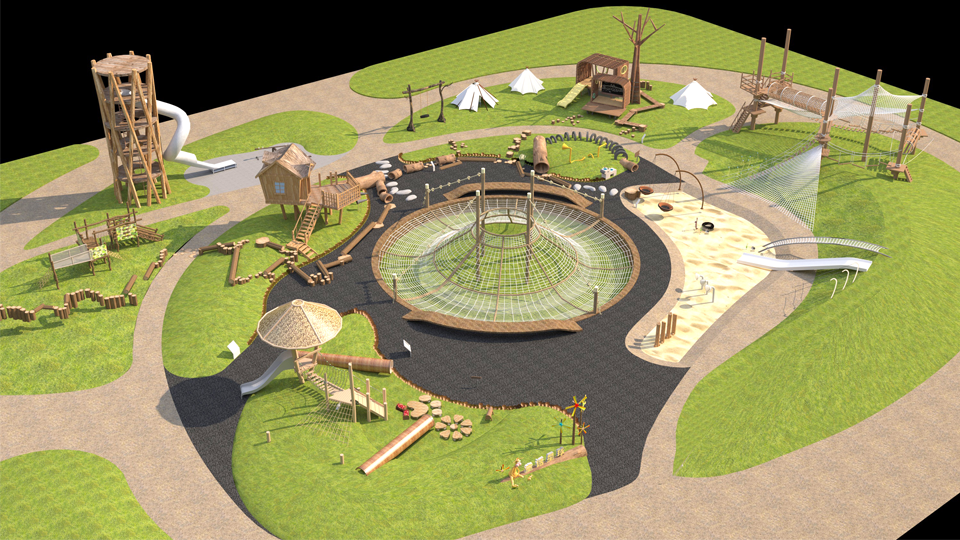 Outdoor Customized Playground (Non-Powered)