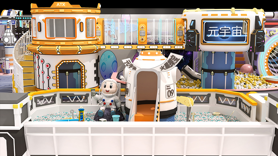 space theme indoor playground
